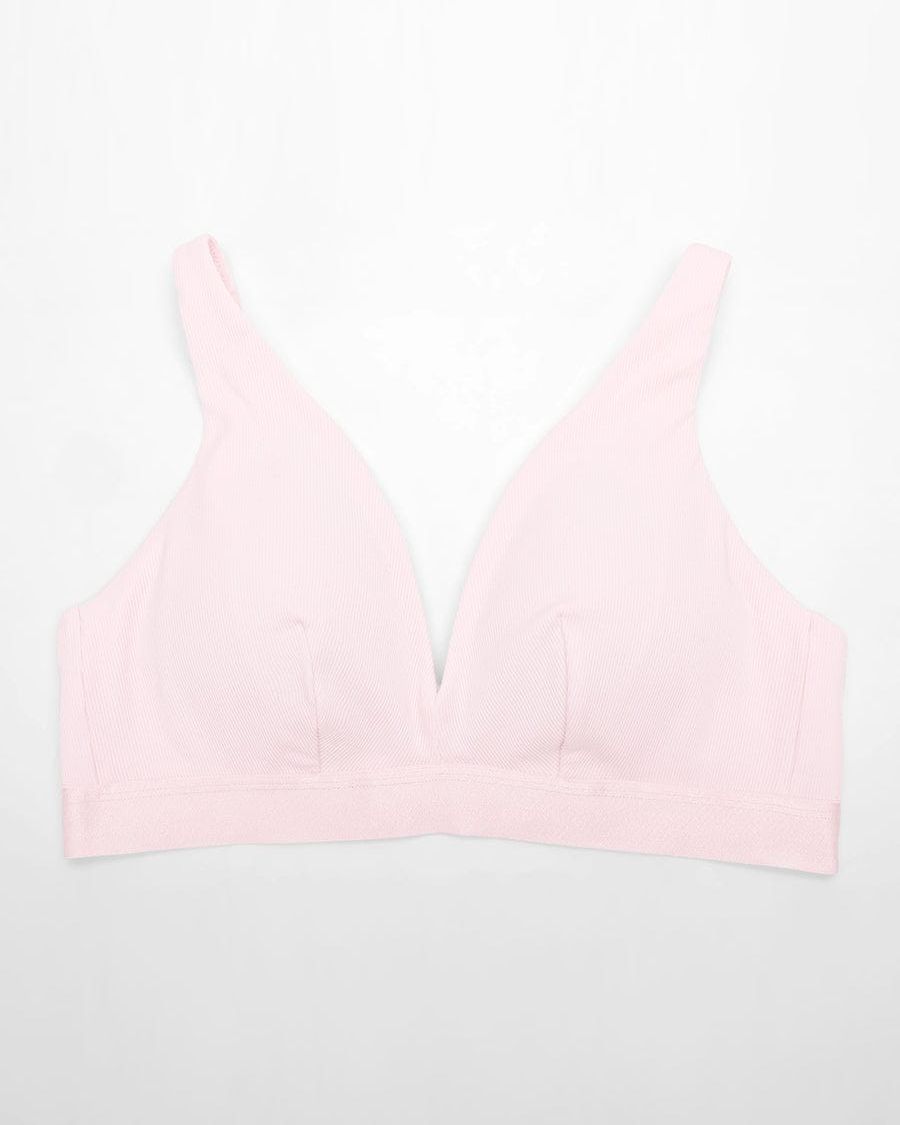 Bralette acanalado en Rosa palo, foto 4